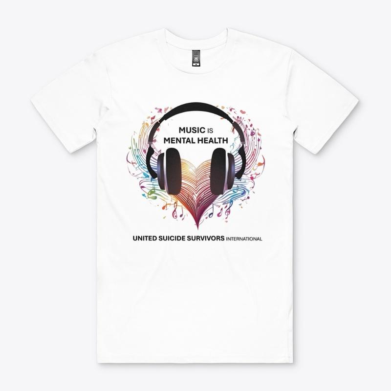 Music Is Mental Health Headphone Shirt